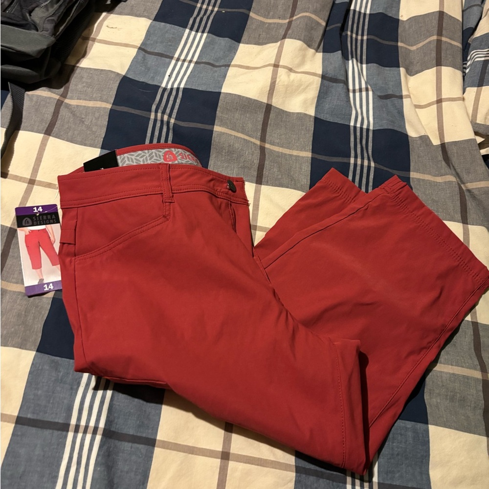 Women’s Red Capri Pants